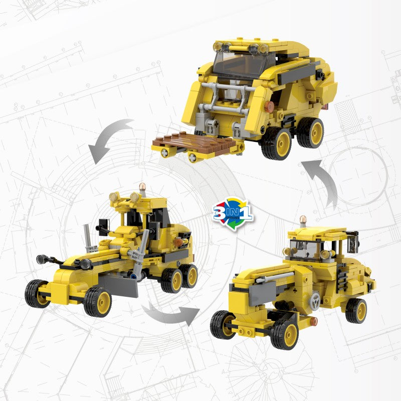 COGO 354PCS Creative Player Series Engineering Vehicle Building Blocks Toys