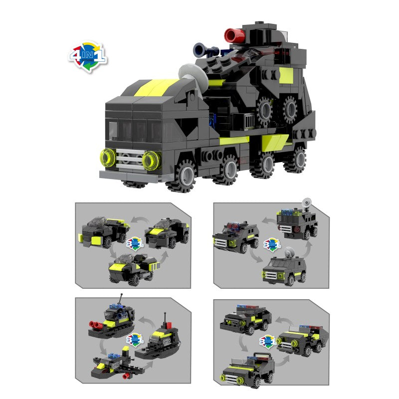 COGO 254PCS Creative Player Series Mini Police Building Blocks Toys