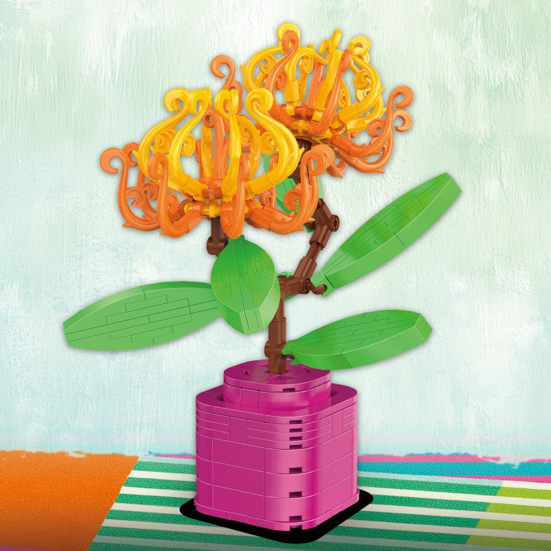 COGO 269PCS The Florist Series Potted Plant Building Blocks Toys