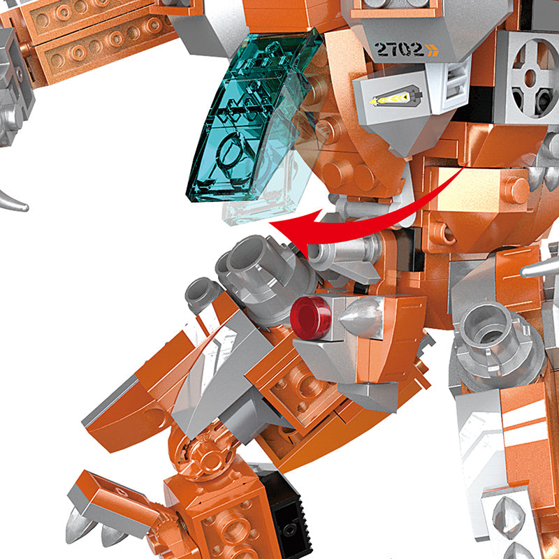 COGO 585PCS Mecha Dinosaur Transformation Building Block Toy