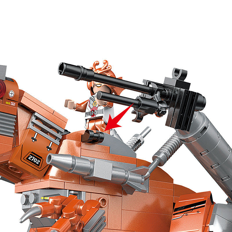 COGO 585PCS Mecha Dinosaur Transformation Building Block Toy