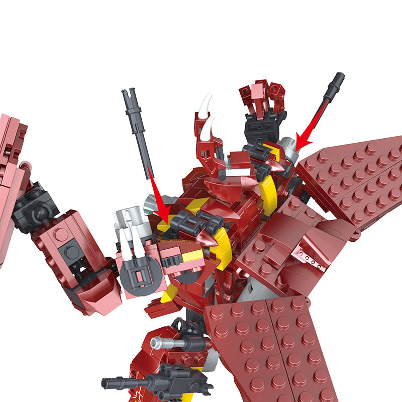 COGO 585PCS Mecha Dinosaur Transformation Building Block Toy
