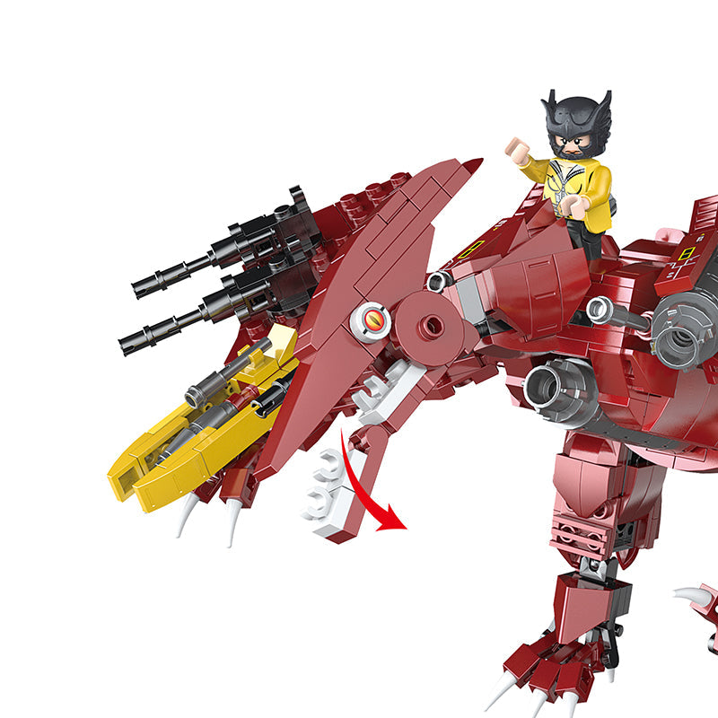 COGO 585PCS Mecha Dinosaur Transformation Building Block Toy