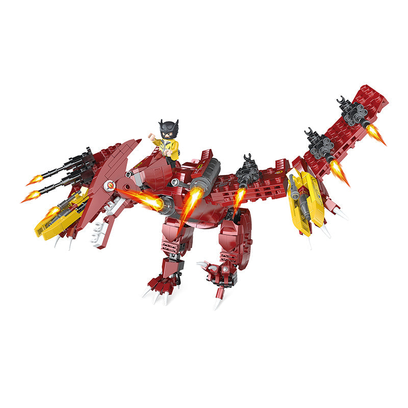 COGO 585PCS Mecha Dinosaur Transformation Building Block Toy