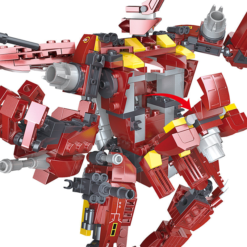 COGO 585PCS Mecha Dinosaur Transformation Building Block Toy