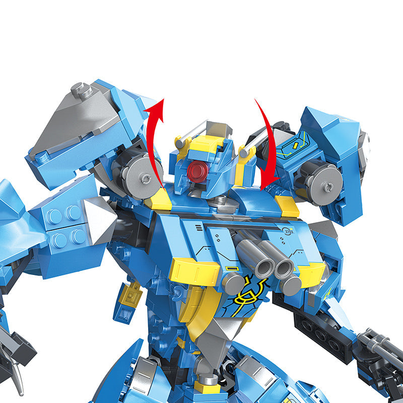 COGO 595PCS Mecha Dinosaur Transformation Building Block Toy