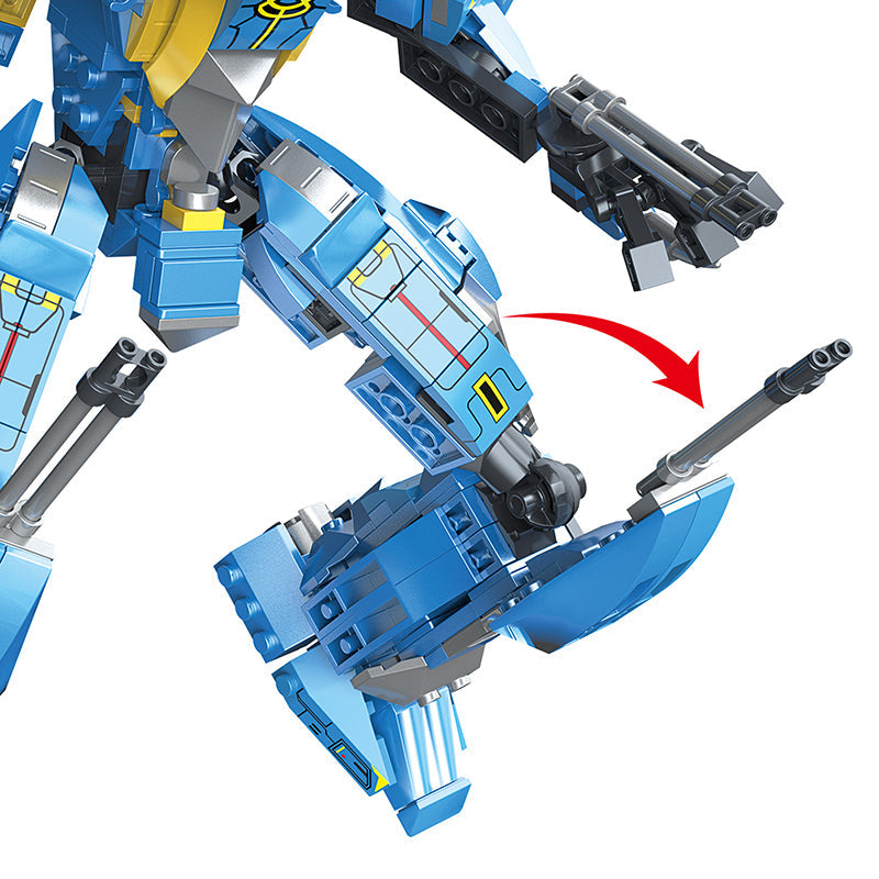 COGO 595PCS Mecha Dinosaur Transformation Building Block Toy
