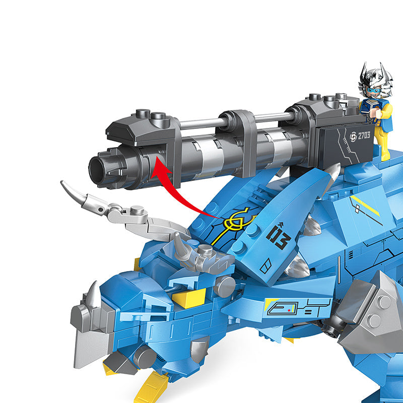 COGO 595PCS Mecha Dinosaur Transformation Building Block Toy