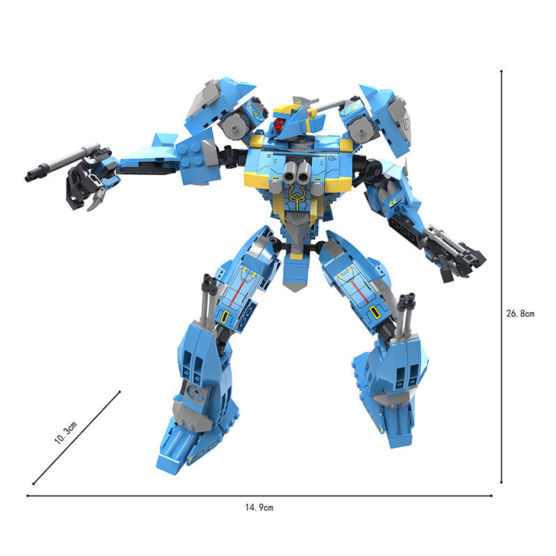 COGO 595PCS Mecha Dinosaur Transformation Building Block Toy