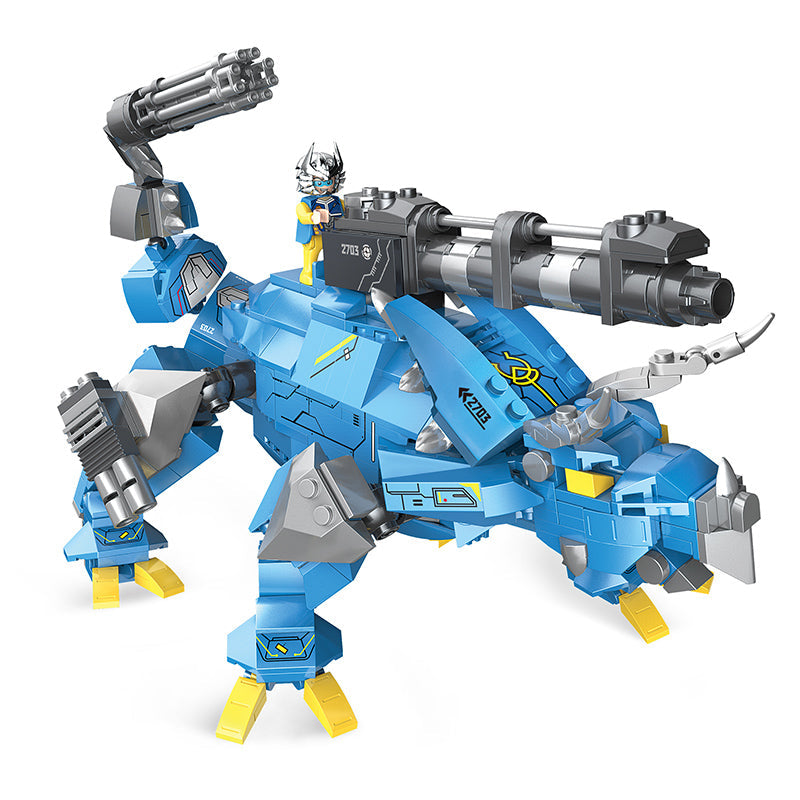 COGO 595PCS Mecha Dinosaur Transformation Building Block Toy