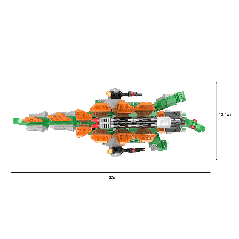 COGO 587PCS Mecha Dinosaur Transformation Building Block Toy