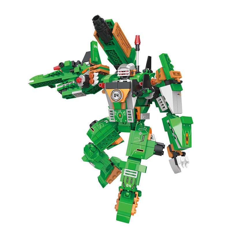 COGO 587PCS Mecha Dinosaur Transformation Building Block Toy