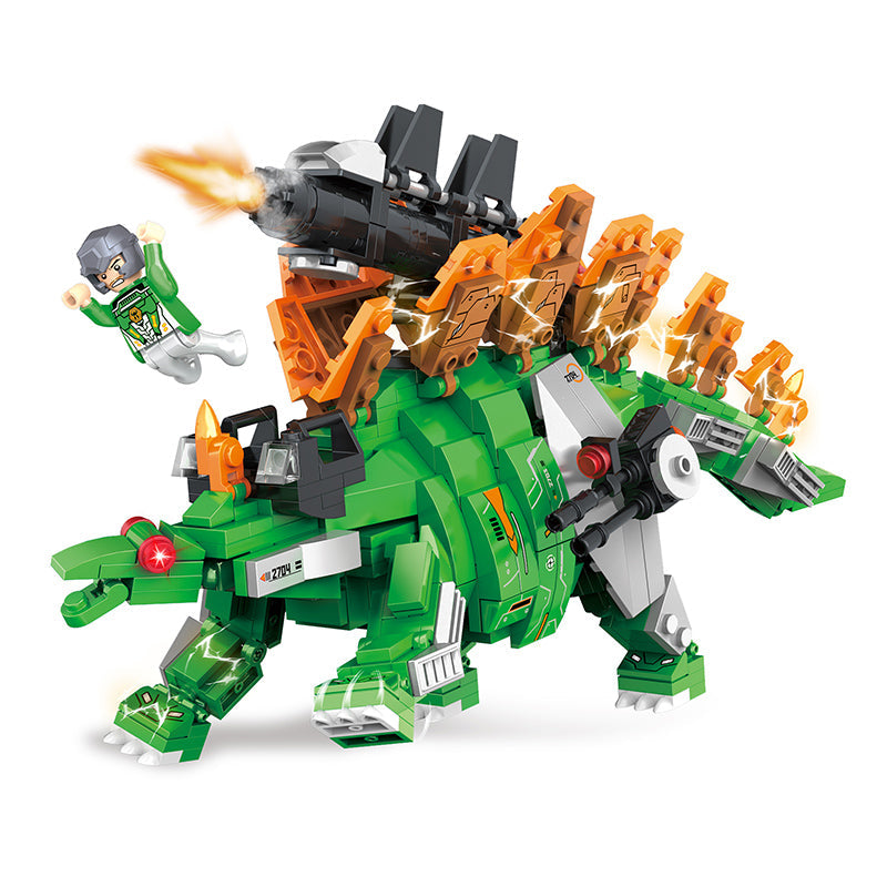 COGO 587PCS Mecha Dinosaur Transformation Building Block Toy