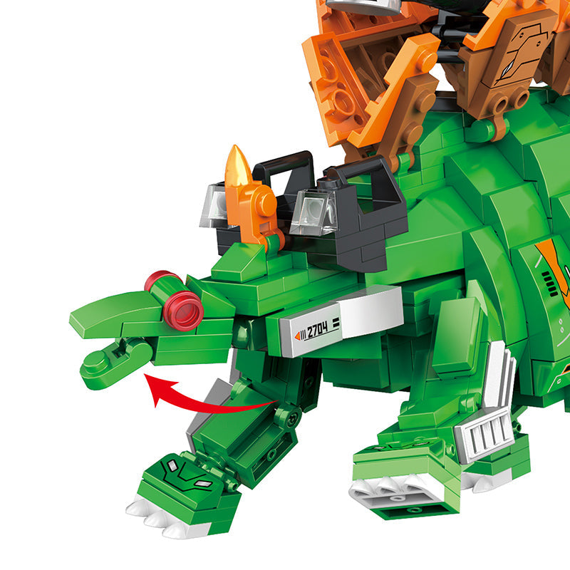 COGO 587PCS Mecha Dinosaur Transformation Building Block Toy