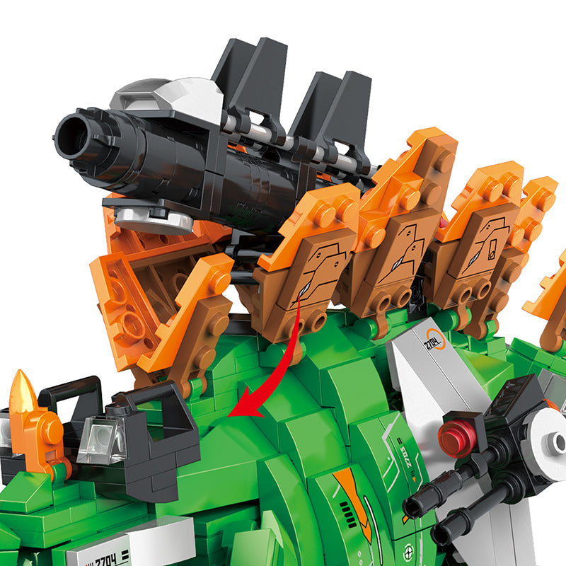 COGO 587PCS Mecha Dinosaur Transformation Building Block Toy