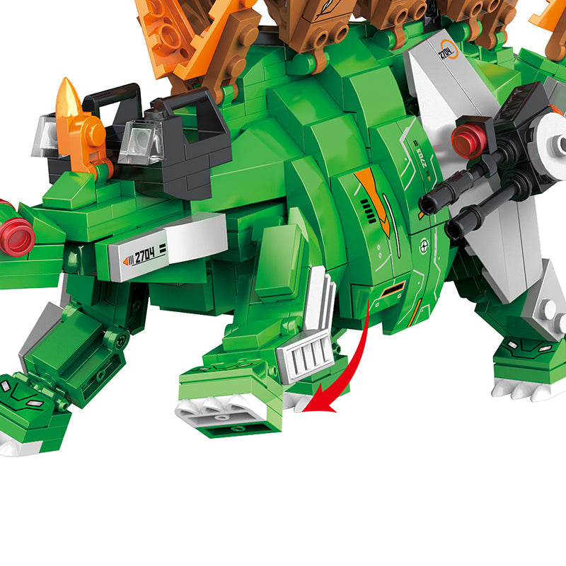 COGO 587PCS Mecha Dinosaur Transformation Building Block Toy