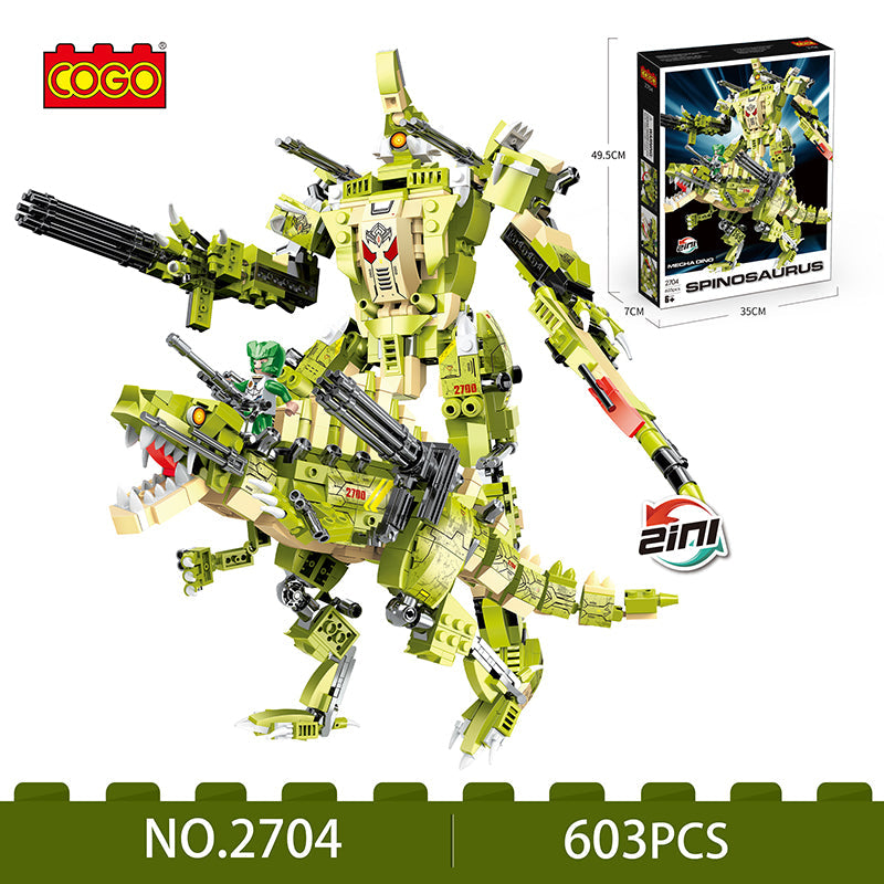 COGO 603PCS Mechanical Dinosaur Building Block Toys