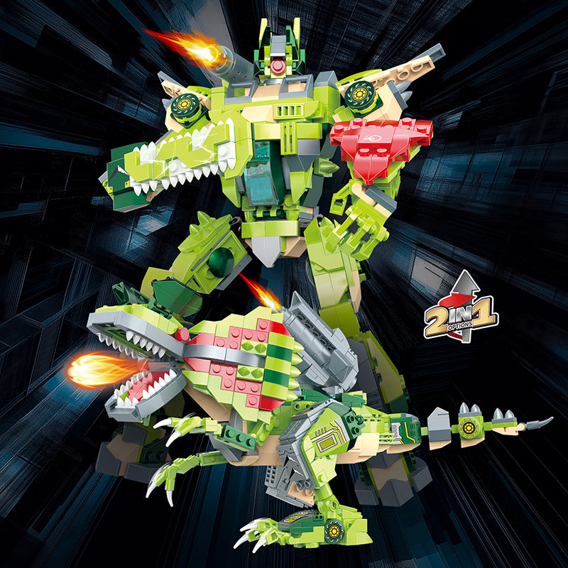 COGO 606PCS Mechanical Dinosaur Series Building Blocks Toys