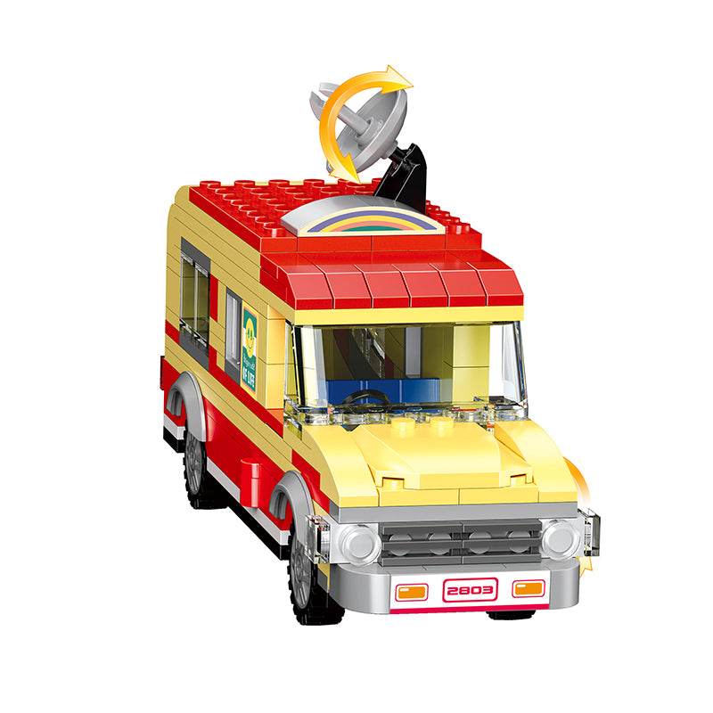 COGO 827PCS Holiday Camper Van Tour Building Blocks Toys