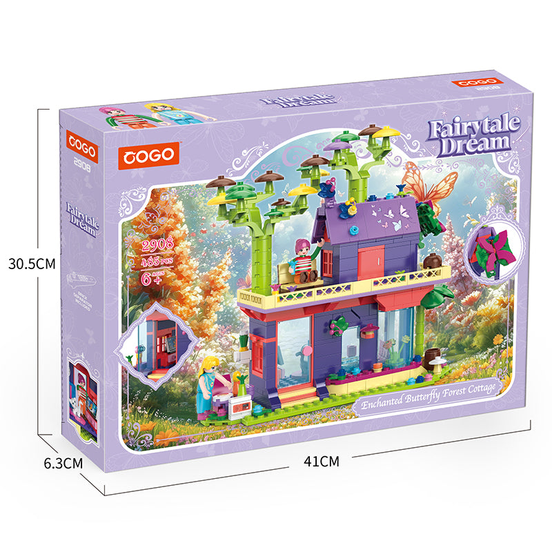 COGO 485PCS Fairytale Dream Forest Fantasy Cottage Building Blocks Toys