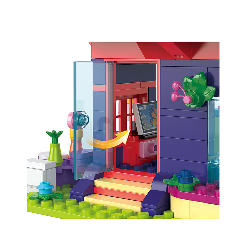 COGO 485PCS Fairytale Dream Forest Fantasy Cottage Building Blocks Toys