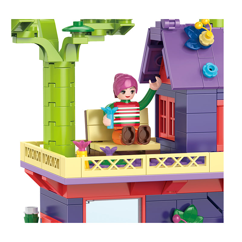 COGO 485PCS Fairytale Dream Forest Fantasy Cottage Building Blocks Toys