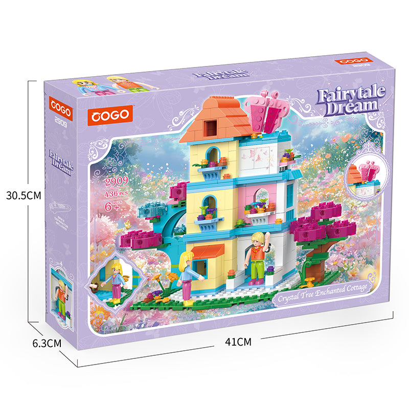 COGO 436PCS Fairytale Dream Fantasy Cottage Building Blocks Toys