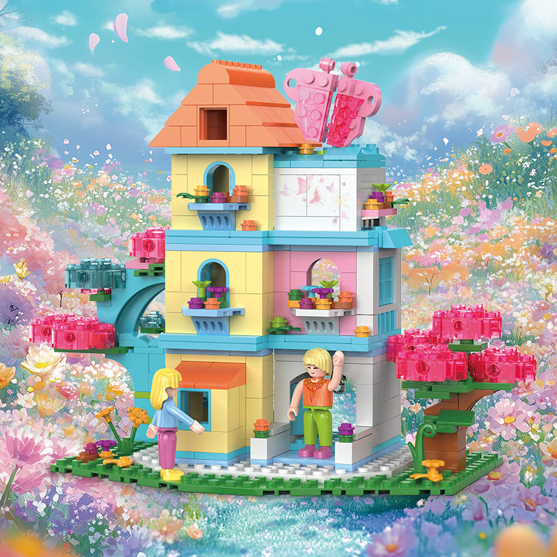COGO 436PCS Fairytale Dream Fantasy Cottage Building Blocks Toys