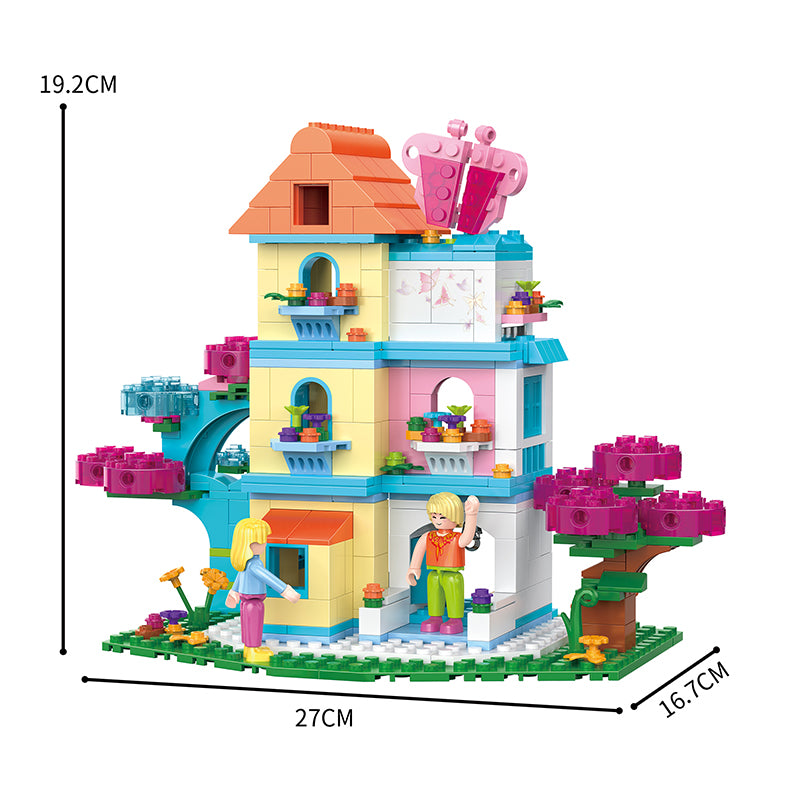 COGO 436PCS Fairytale Dream Fantasy Cottage Building Blocks Toys