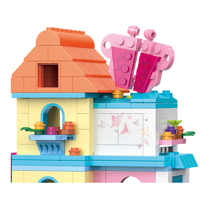 COGO 436PCS Fairytale Dream Fantasy Cottage Building Blocks Toys