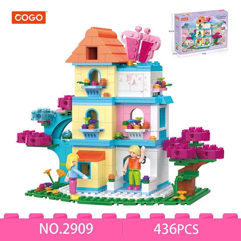 COGO 436PCS Fairytale Dream Fantasy Cottage Building Blocks Toys