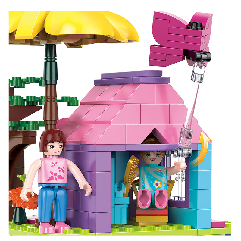 COGO 646PCS Fairytale Dream Butterfly Cottage Building Blocks Toys