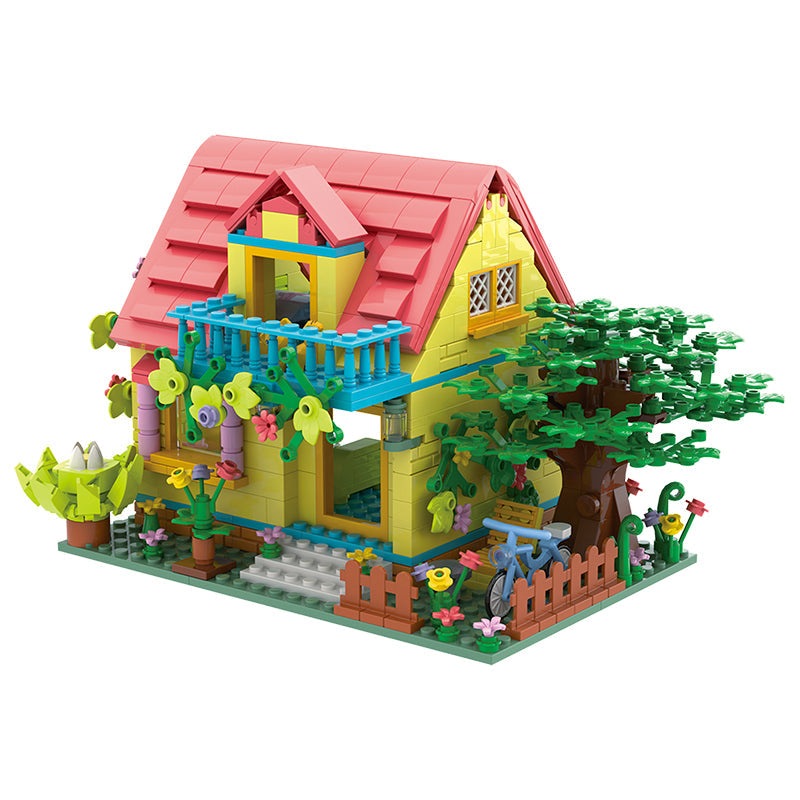 COGO 644PCS Merry Days Modern Holiday Home Building Blocks Toys
