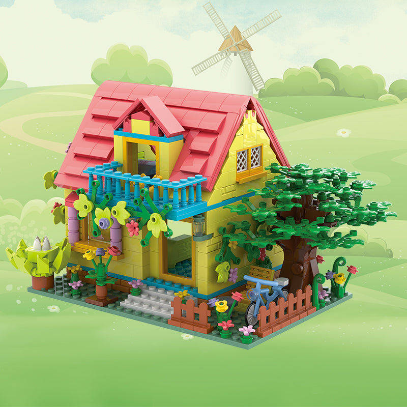 COGO 644PCS Merry Days Modern Holiday Home Building Blocks Toys