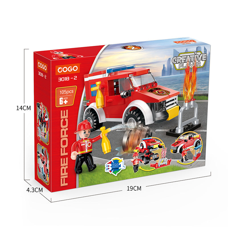 COGO 86-111PCS Eight Fire Building Block Toys