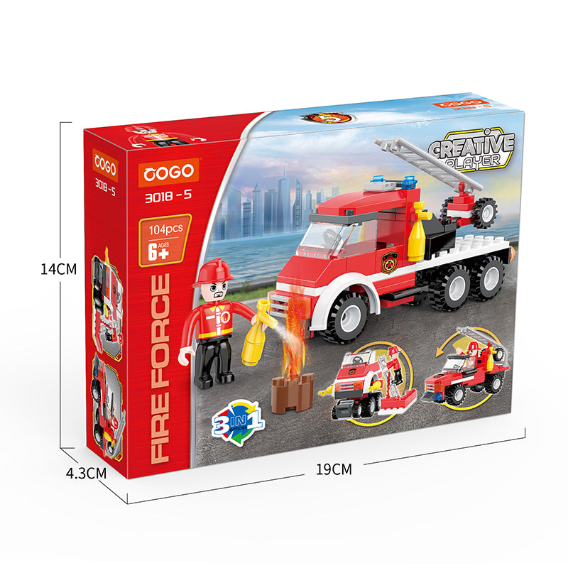 COGO 86-111PCS Eight Fire Building Block Toys