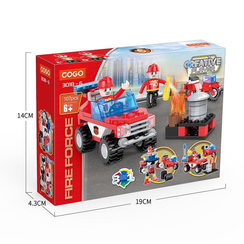 COGO 86-111PCS Eight Fire Building Block Toys