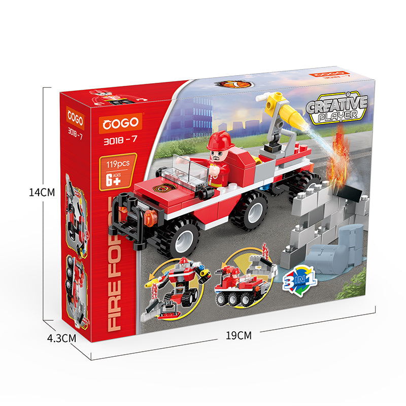 COGO 86-111PCS Eight Fire Building Block Toys