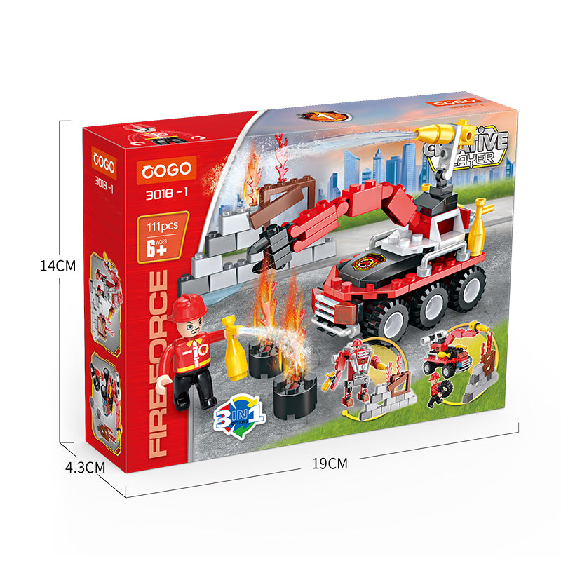 COGO 86-111PCS Eight Fire Building Block Toys