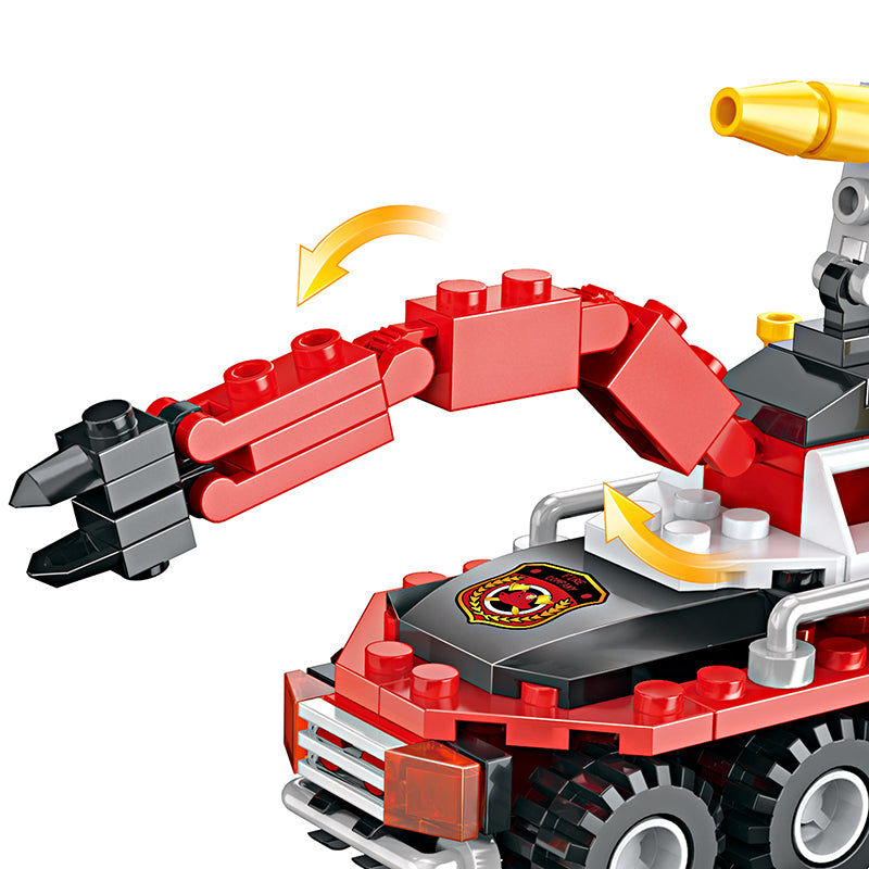 COGO 86-111PCS Eight Fire Building Block Toys