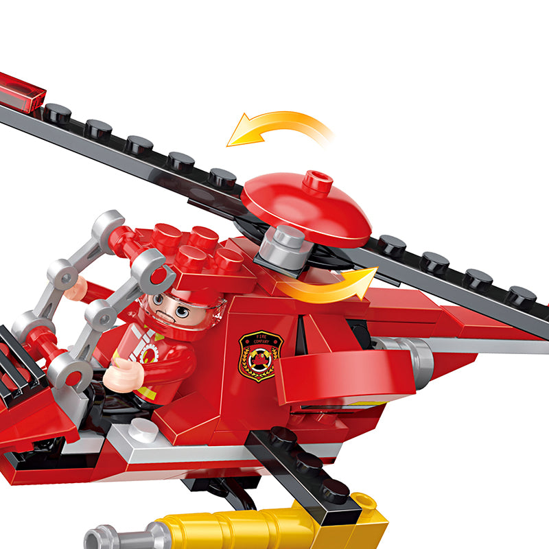 COGO 86-111PCS Eight Fire Building Block Toys