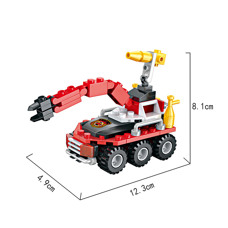 COGO 86-111PCS Eight Fire Building Block Toys