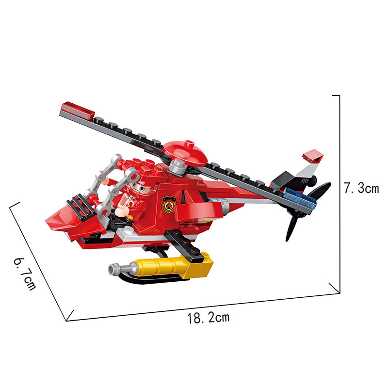 COGO 86-111PCS Eight Fire Building Block Toys