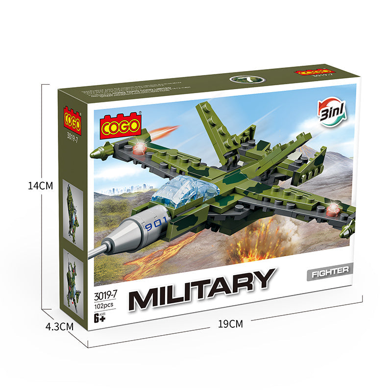 COGO 8-In-1 Military Building Block Toy