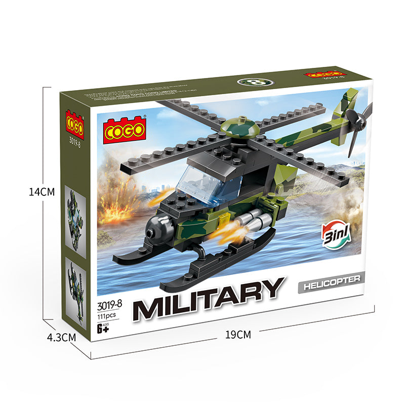 COGO 8-In-1 Military Building Block Toy