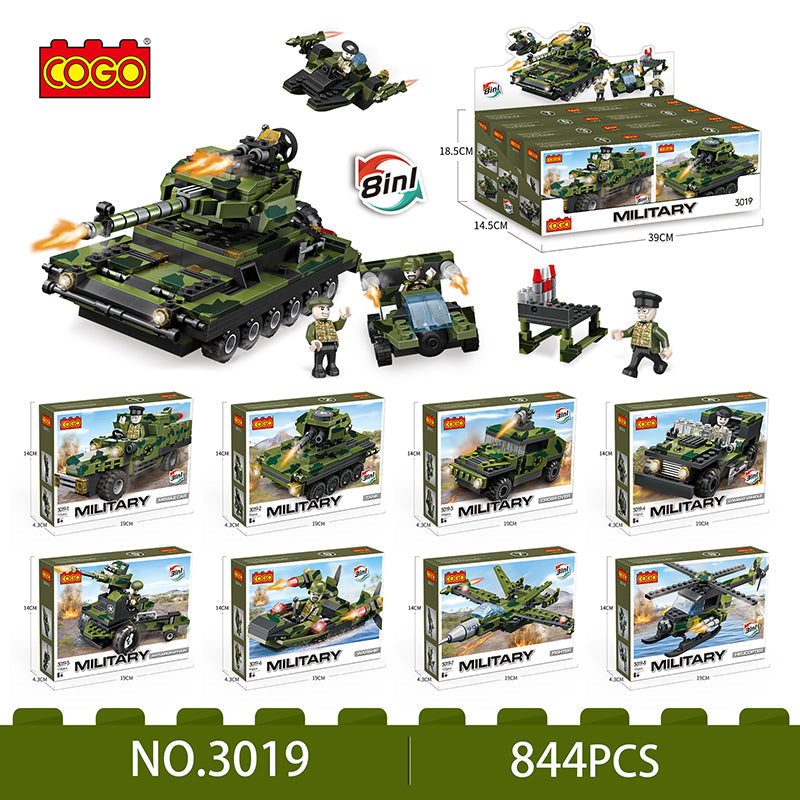 COGO 8-In-1 Military Building Block Toy