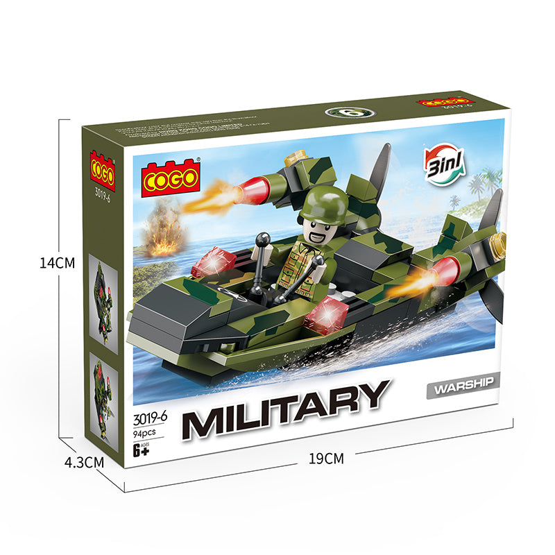 COGO 8-In-1 Military Building Block Toy