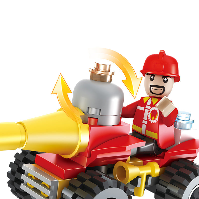 COGO 178PCS 2-In-1 Fire Building Building Block Toy
