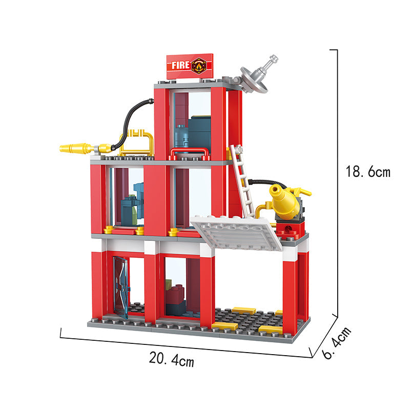 COGO 178PCS 2-In-1 Fire Building Building Block Toy