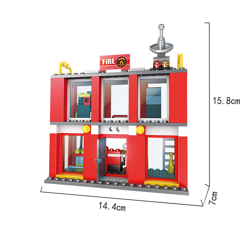 COGO 178PCS 2-In-1 Fire Building Building Block Toy